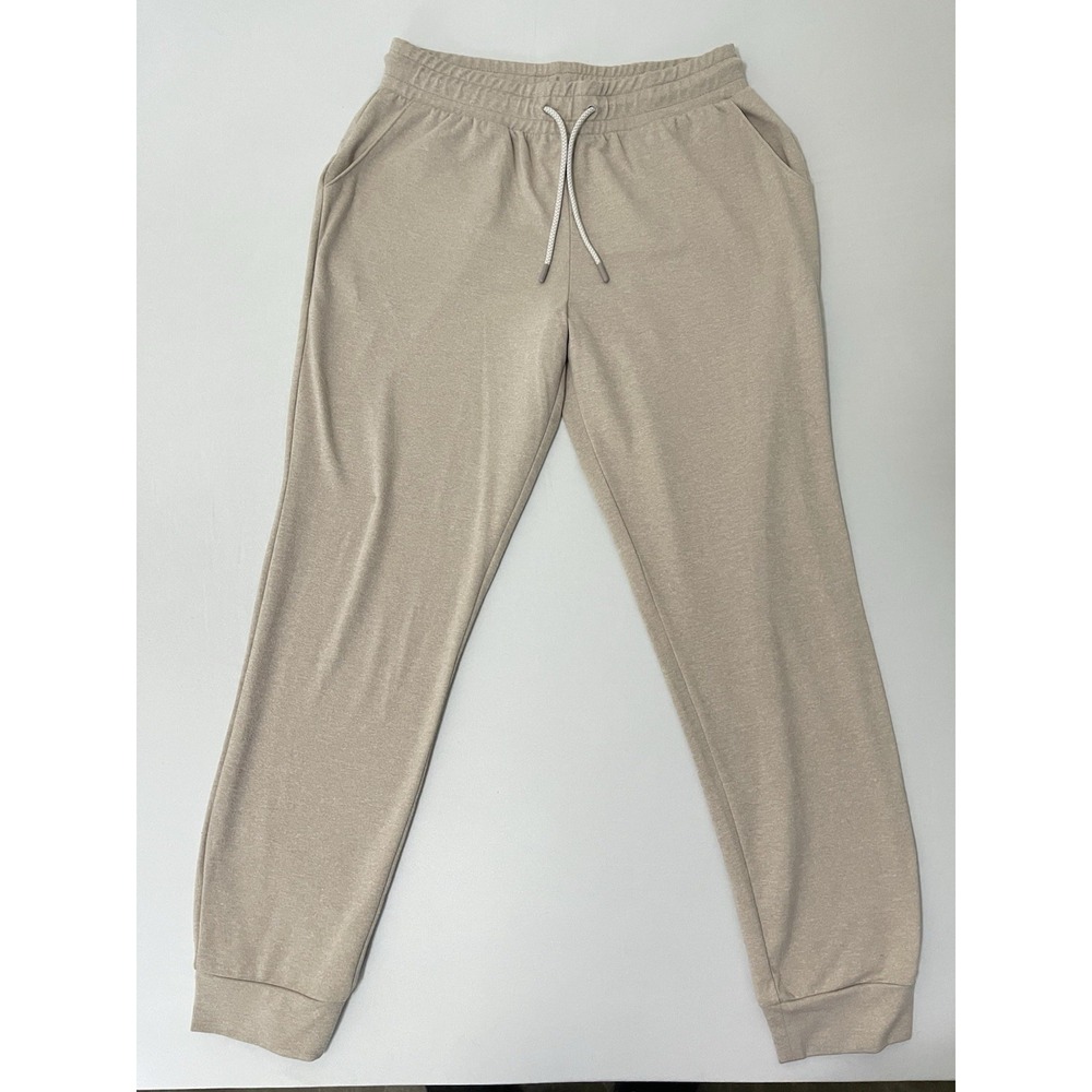 Rhoback Joggers Mens Medium Beige Performance Stretch Activewear Pants Sweatpant